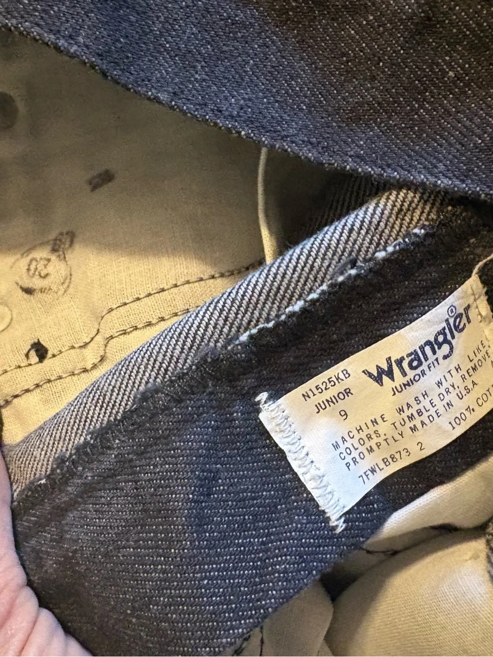 Vintage Wrangler Dark‎ Wash High Rise Jeans NWT Junior Fit Size 9 USA (0813)